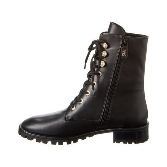 Stuart Weitzman Combat Boots - Laine Pearl - Picture 11 of 12